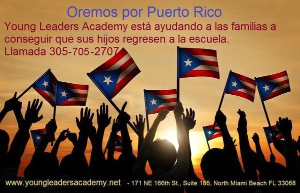 YLA is assisting Puerto Rican families with getting their children back in school! Call today, we can help.