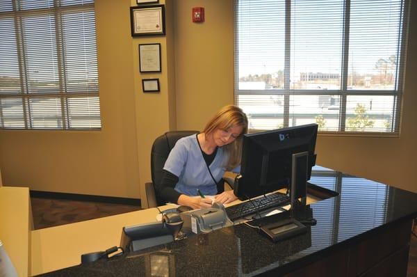 Front Desk Coordinator Melanie Henning