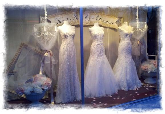 "The Art of Romance" is displayed at The Bride's Shoppe