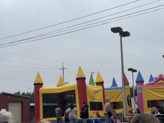 Acres of eats. Bounce house for the kids.