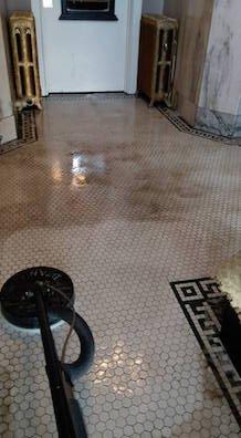 Tile work is also a specialty of ours.  This is the before photo.