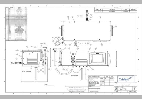 We can take your 2D Prints and Create the Model or Create the Model and Create Shop Drawings like these for you.