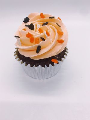 Halloween themed Devils Food Cupcakes with Swiss Meringue Buttercream