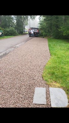 Gravel driveway