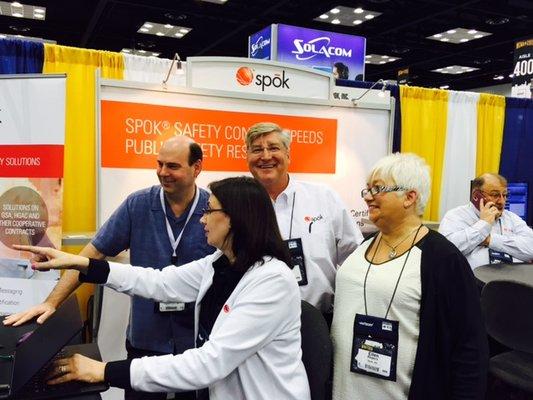 At NENA 2016, with our partners at Spok