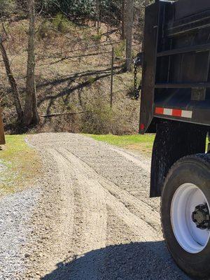 Driveway gravel delivered