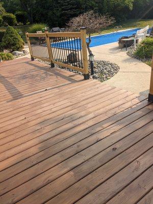 Stain exterior patio