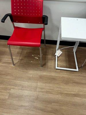 Think you might be sick? Need a Covid test? Here, have a seat in our lovely waiting area. Our staff will be right with you... in an hour...