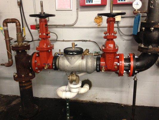 After-shot of a brand new Backflow installation