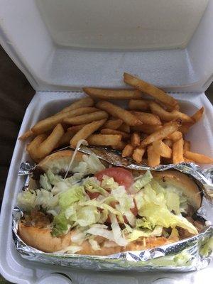 Small Philly cheesesteak lunch