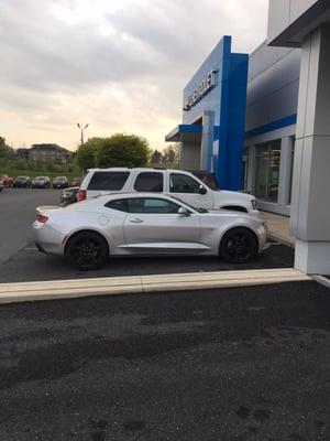 Picking up my New 2016 solver and black Camaro with RS package.  Thanks Brown-Daub Chevy.