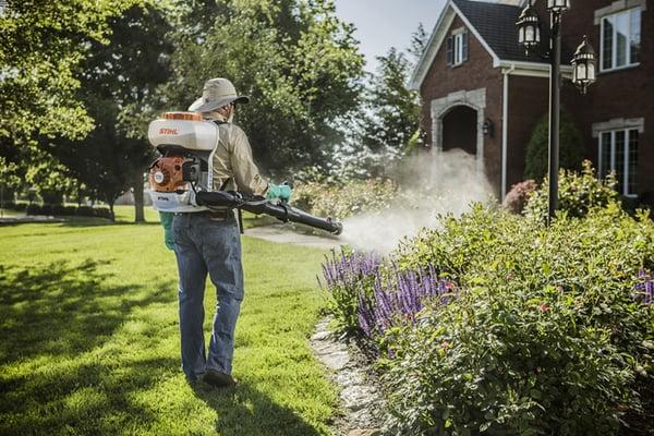 Yard Treatment Programs:  We suggest 3 treatments a season for clients with misting systems, every month without a system.