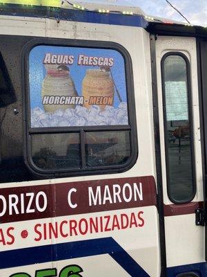 Aguas frescas menú