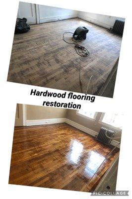 Hardwood flooring restoration