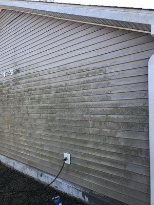 House pressure washing available too