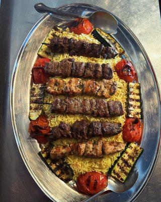 Kebab platter for three!