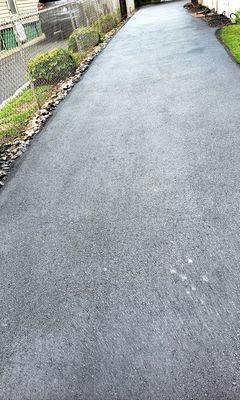 Finished product. Paved and sealed.