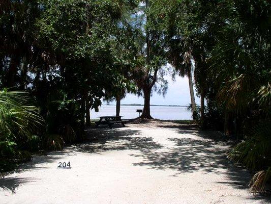 One of their many GORGEOUS WATERFRONT campsites (#204)