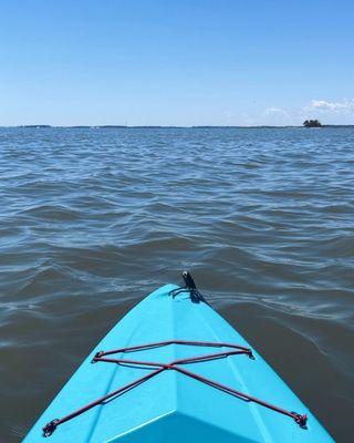 Single kayak right on the water!