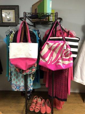 Beach bags, beach wear, no cares! Stop in to see what we have before your next beach adventure.