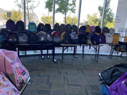 Backpack drive was a success!