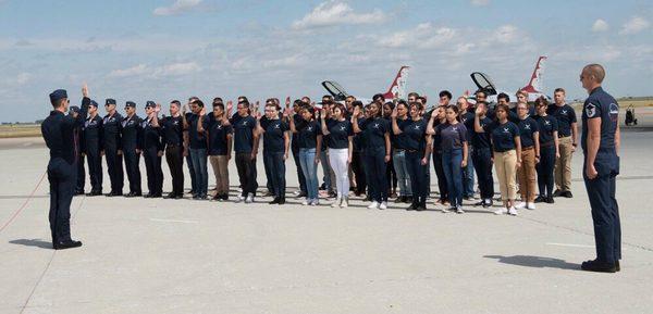 Air Force Thunderbirds Swear In Ceremony