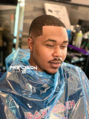 Low skin fade. Cut by 360 IG @precision360.  Appointment only.   Booking & contact info in Instagram bio or text (718)909-3818.