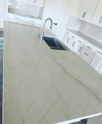 New Kitchen with Quartz Island