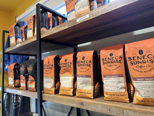 Seneca sunrise roasted coffee for home brew