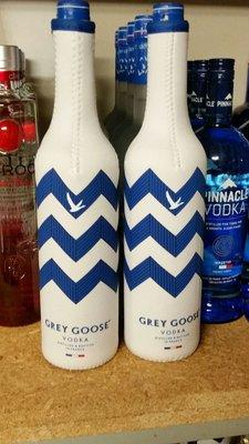 Grey Goose has the huggie on the 750ml bottle, we have just a few left.