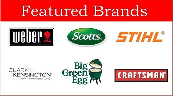 We carry a large variety of products and premium brands.