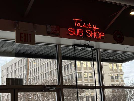 Tasty SUB SHOP - sign.