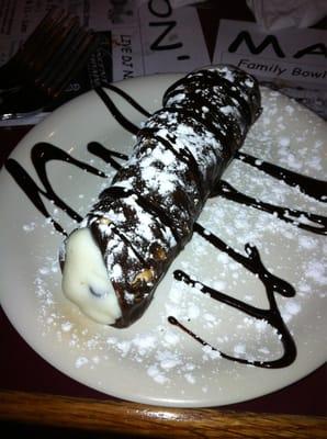 Chocolate dipped cannoli