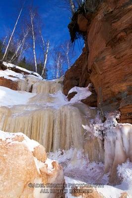 Bayfield Ice Fall by Adel B. Korkor