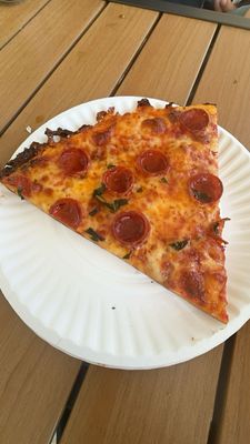 The hot honey pepperoni pizza