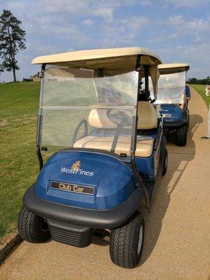 Club Car golf carts. Nice.