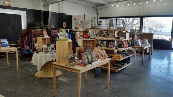 Interior of the Eastern Utah Tourism & History Association Visitor Center and Interpretive Bookstore.