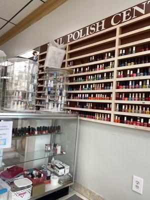 Nail polish wall