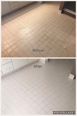 Tile Cleaning - Before & After