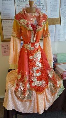 Traditional gown on display