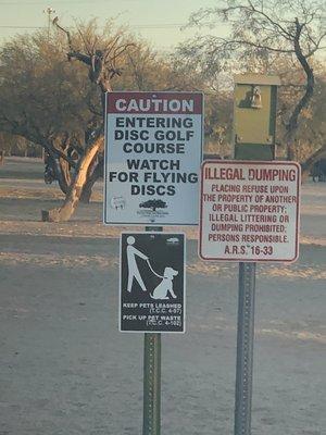 Watch for flying discs