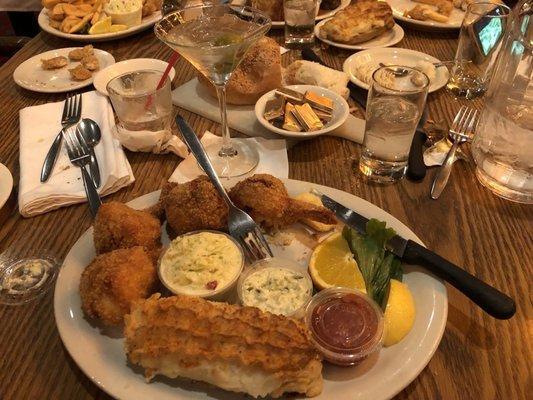 Deep Fried Golden Brown Stuffed Gulf Shrimp