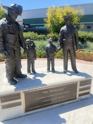 "The Protectors" honoring Police & Fire Fighters who died in the line of duty.