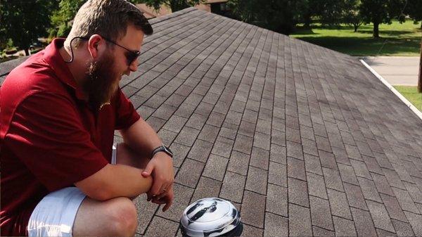 Roof inspection with Jeremy