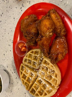 Chicken (Henny wings) and waffle