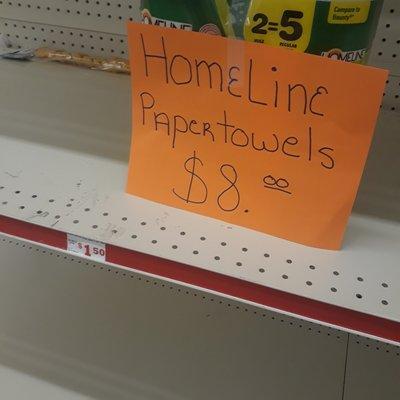 Price Gouging at Family Dollar during state of emergency.