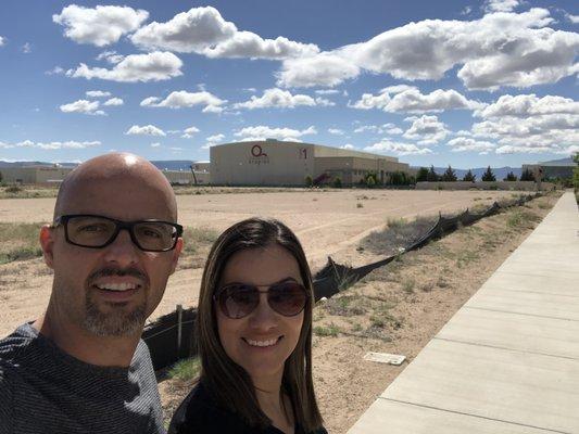 Me and the wife taking a selfie bc...you just have to on a Breaking Bad homemade tour!