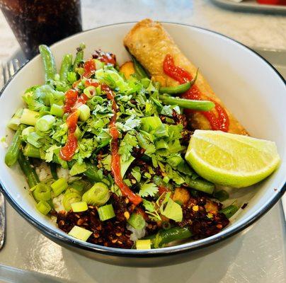 Tofu Bowl from the cafeteria. They eat well here.