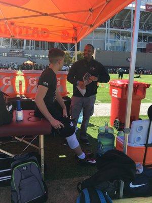 TPS Sports Medicine covering the Nike Opening Regional football combine at the 49ers Training Facility