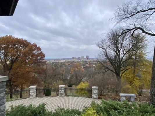 The view from the gazebo